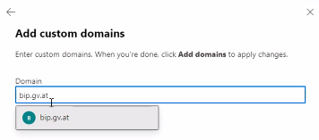 Add domains
