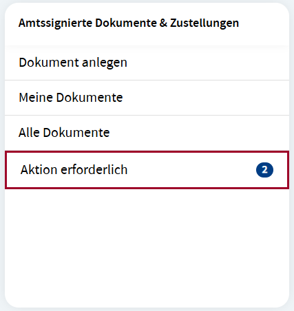 Aktion erforderlich