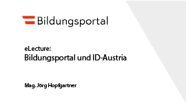 education portal and ID Austria