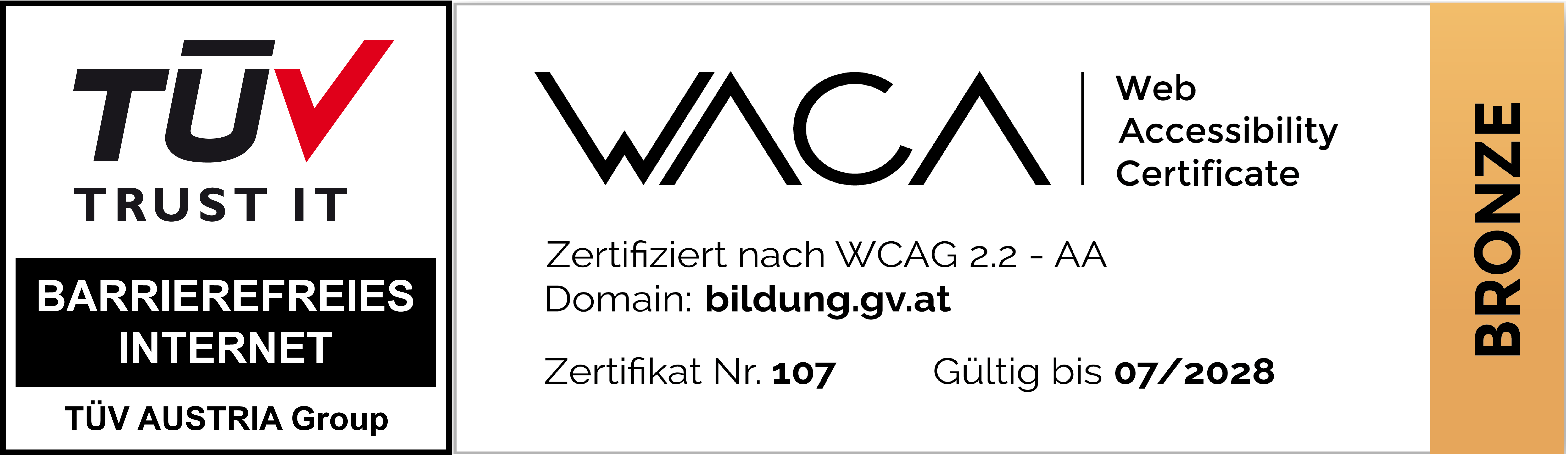 WACA Bronze Zertifikat